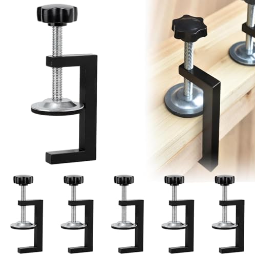 6 Stück G klemme Kit, Tischklemme, Universalhalterung Klemmwerkzeuge, Klemmbereich 10-57 mm Tischklemme, für Schrankhilfen, Haushaltsmontage, Holzbearbeitung Heimwerken