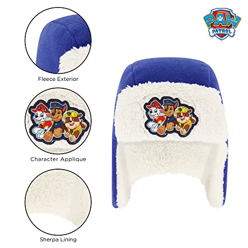 Nickelodeon Boys' Winter Hat Set, Paw Patrol's Marshall, Chase And Rubble Toddler Beanie And Mittens For Kids Age 2-4, Multi #TOP2