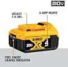 Batería de Iones de Litio DEWALT 20V MAX, 2 Ah y 4 Ah, Paquete de 4, Indicadores LED de Nivel de Combustible (DCB324-4) 8