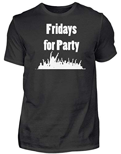 T-Shirt Homme Noir Noir XX-Large : L'Élégance du Coton Premium Fridays for Party
