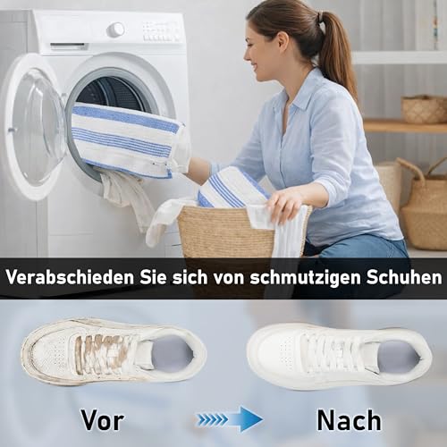 KMfusion Premium Schuhwaschbeutel für Waschmaschine – 2er Set Sneaker Waschbeutel mit Schutz-Reißverschluss – Hochwertiger Waschbeutel für Schuhe & Sportschuhe