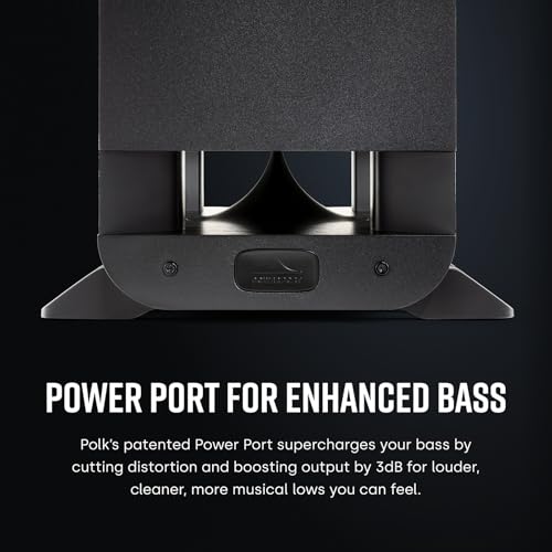 Image of Polk Signature Elite ES55 Tower Speaker - Hi-Res Audio Certified, Dolby Atmos Speakers & DTS:X Compatible, 1 inch Tweeter & (2) 6.5 inch Woofers, Power Port Technology for Effortless Bass, Stunning Black