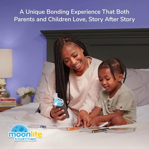 Moonlite Storytime Starter Pack with Smartphone Projector, Picture Disc and Four Stories, Ideal for Bedtime, Storytime and Family Travel - Storytime by Moonlite - Image 9