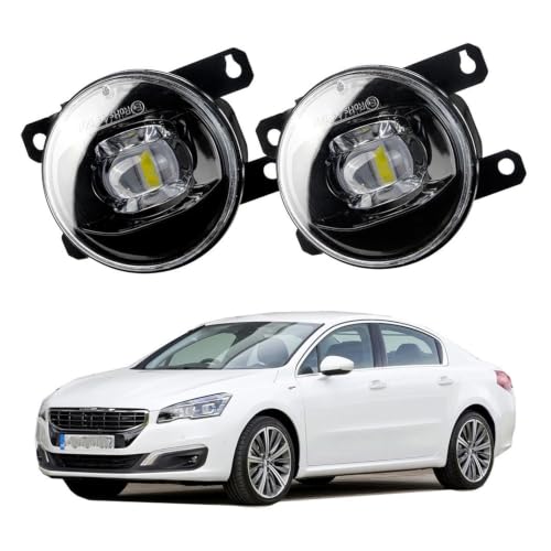 Phares antibrouillard LED H11 jaune 30W optique avant voiture 2 pièces