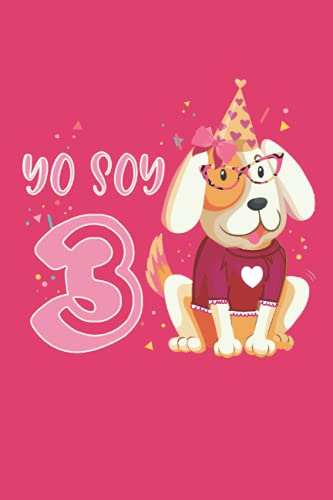 3er Cumpleaños Chica Perros Cachorros Niños Tengo 3