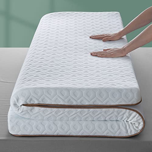Bedstory Memory Foam Mattress Topper Full - 4 Inch Gel Infused Bed Toppers - High Density Foam & Premium Soft Cover, Certipur-Us Certified #TOP7