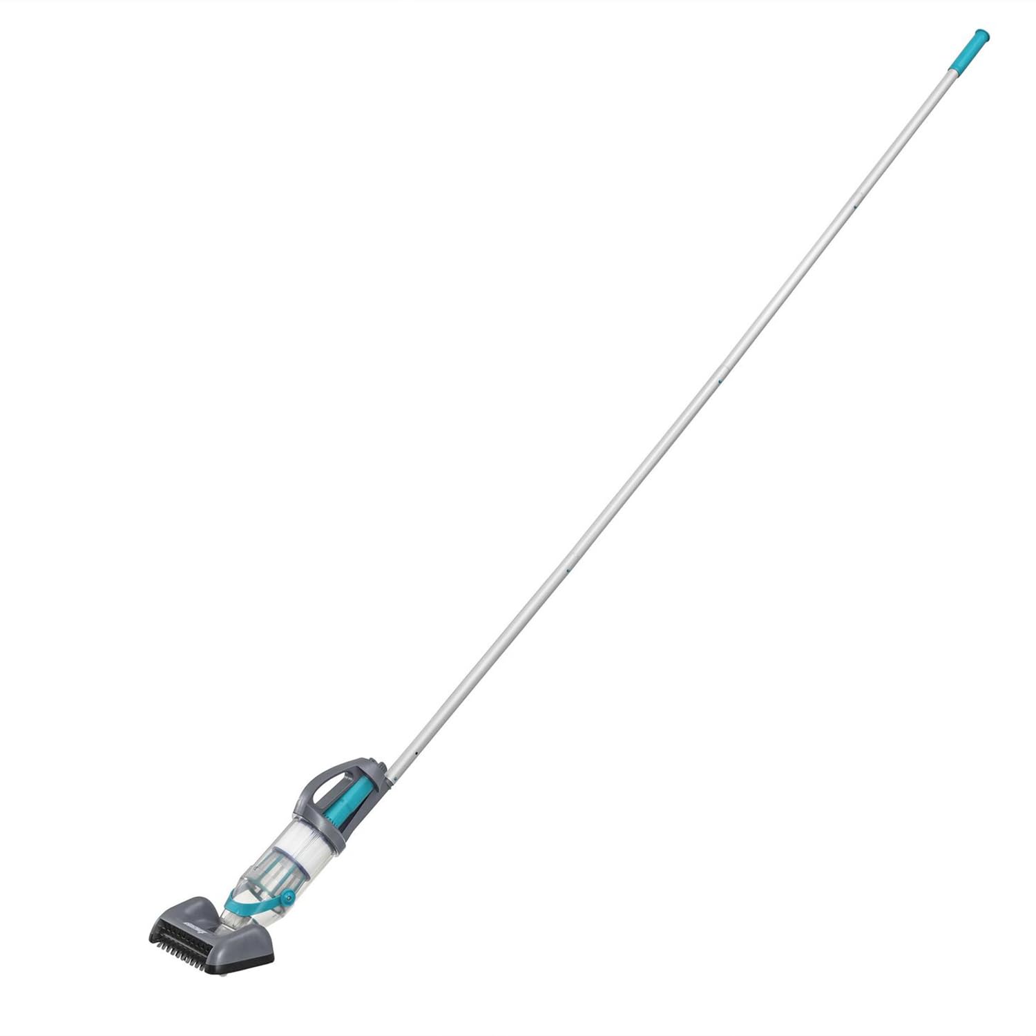 Bestway Akku Poolsauger AquaGrip 250 cm – Kabelloser Handpoolsauger mit 90 Min. Laufzeit, LED & 2 Saugköpfen für Aufstell- & Einbaupools