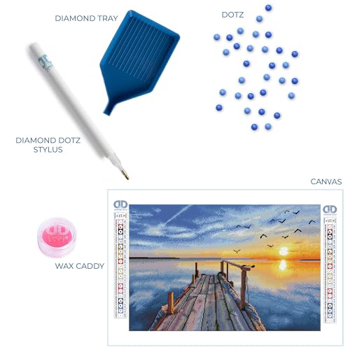 Peinture diamant Sunset Jetty Diamond Dotz grand format kit broderie - 5