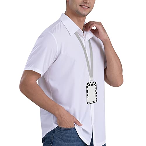 Mcewoel Cow Print Id Badge Holder With Lanyard, Name Tag Id Card, Office Supplies Gifts For Work School For Men Women #TOP6