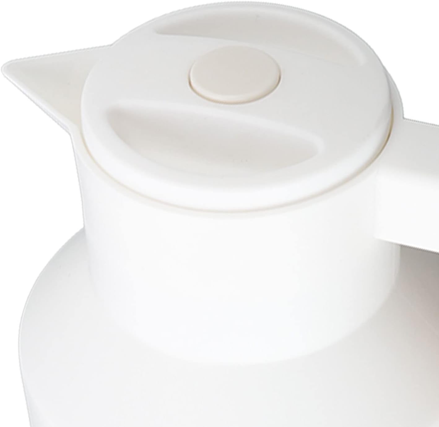 1000ml Coffee Carafe Keeping Hot Beverage Server Insulated Coffee Pitcher White Double Walled Coffee Carafe Vacuum Flask for Tea Juices Coffee