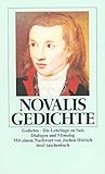 novalis gedichte liebe  Gedichte: Die Lehrlinge zu Sais – Dialogen und Monolog (insel taschenbuch)