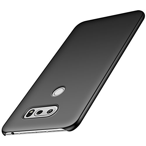 ORNARTO V30 Case for LG V30, LG V30s, LG V30 Plus,[Basic Series] Thin Fit Shell Premium Hard Plastic Matte Finish Non Slip Full Protective Anti-Scratch Cover Cases for LG V30/V30s/V30 Plus 6.0' Black