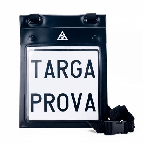 Autodomy Porta Matrícula Universal - Soporte de Matrícula para Matrículas de Prueba en Italia - Estuche para Matrícula de Prueba - Estuche Portamatrícula - Carpeta para Documentos