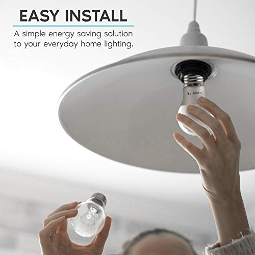 Luxrite A15 Led Bulb 40W Equivalent, 7W, 4000K (Cool White), 600 Lumens, Enclosed Fixture Rated, Dimmable Ceiling Fan Light Bulbs, E26 Medium Base, Ul Listed - Indoor And Outdoor (6 Pack) #TOP27