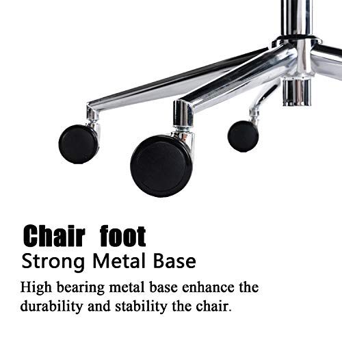 Altrobene Velvet Desk Chair, Ergonomic Computer Task Chair, Accent Reception Chair, 360 Degree Swivel, Height Adjustable, For Home Office/Study/Girls' Bedroom, Pink #TOP6