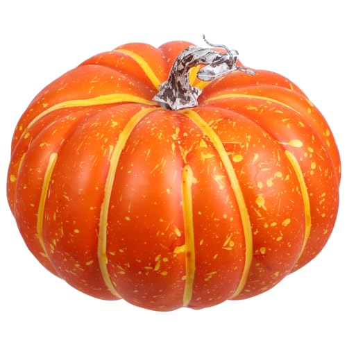 JOINPAYA Artificial Pumpkin Model 7 Inch Foam Fake Pumpkin Decoration for Halloween Thanksgiving Autumn Harvest Table Centerpiece