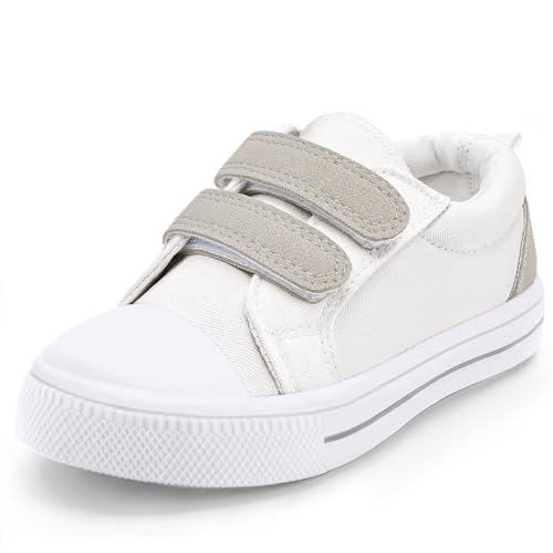 Image of K KomForme Toddler Shoes, Hook & Loop Canvas Sneakers for Boys and Girls | Slip-on, Lightweight, Comfortable