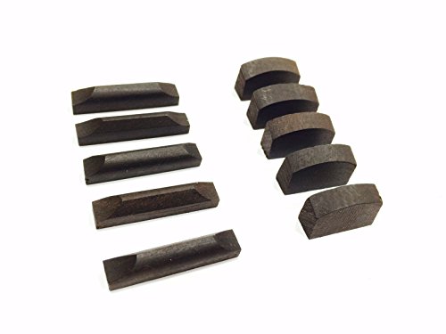 5 Violin Nut & Saddle Sets Made from Genuine East Indian Ebonywood