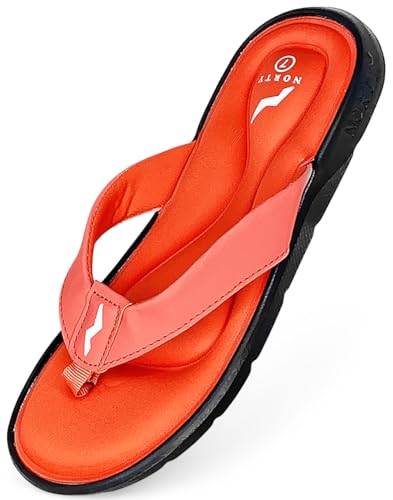 Image of NORTY Women's Memory Foam Flip Flops, Slides & Sandals, Runs 1 Size Small