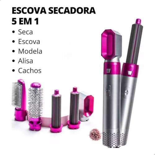 Secador Escova Modeladora 5 em 1-220V (EU)