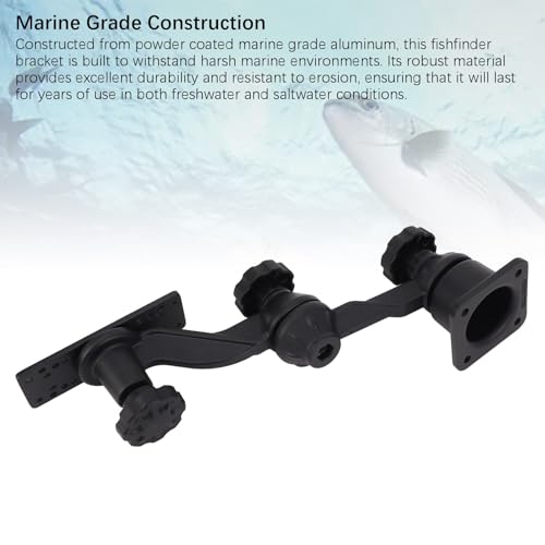 Image of Swing Arm Mount for Fishfinders Chartplotters RAM, 11.4 Inch Horizontal Mounts, Compatible with Lowrance, Raymarine, Eagle, Black