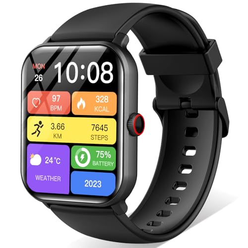 HOIBAIの「2026改良進化モデル」 Amazon.co.jp: スマートウォッチ【2026年進化モデル＆SOS機能追加】1.9