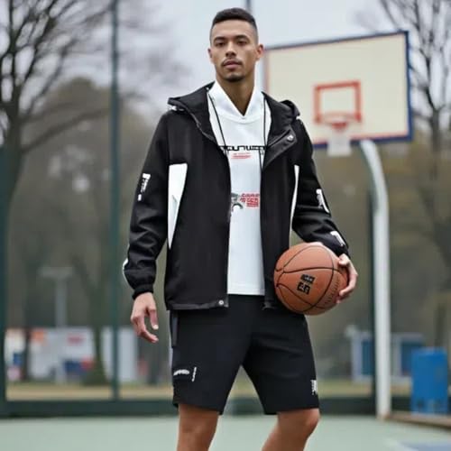 Lightweight Men's Jacket with Hood for Outdoor, Travel, Hiking, Windbreaker, Versatile, Stylish Design3