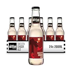 The Artisan Drinks Company Smooth Ginger Ale – 200mlx24 Bottles of Ginger Ale – Natural Ingredients – the perfect partner for dark spirits such as Whiskey and Rum