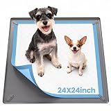 Kittyspout Vassoio Porta Traversine per Cani con 4 Clip Magnetiche – Base in Silicone Antiscivolo con Bordi Alti Antitrafilamento – Riutilizzabile per Cuccioli e Cani Anziani – 60 x 60 cm