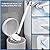 2 Pack Disposable Toilet Brush Set with 60 Refills, Wall-mounted Toilet Bowl Wand Kit-2 Extend Toliet Wand, 2 Storage Holder&60 Disposable Refill Pre-Filled Cleaning Solution for Deep Cleaning Toilet.