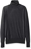 Regular fit J.Crew Mercantile Damen Merino Turtleneck Sweater Pullover, kohleschwarz meliert, X-Klein