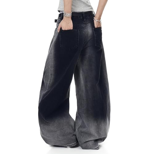 Barrel Jeans Men Vintage Washed Baggy Jeans Men Y2K Tie Dye Oversize Parachute Wide Leg Barrel Denim Pants Hip Pop 5