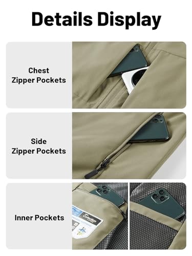 Custom Your Logo Men's Vest Outerwear Lightweight Windproof Mesh-Lined Softshell Sleeveless Jacket4