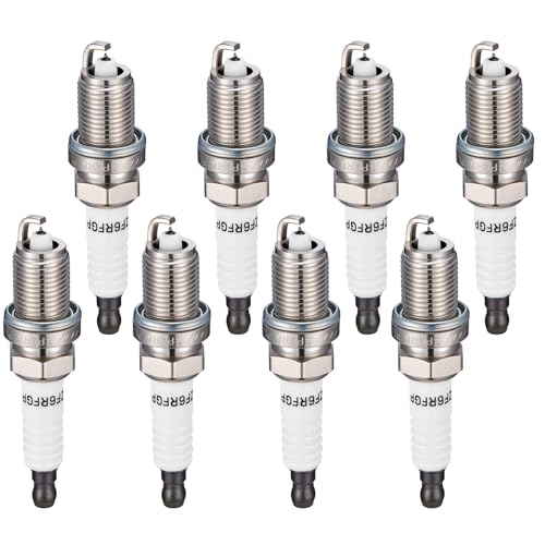 Image of 6441 Iridium Spark Plugs 8 Pack - Compatible with Jeep Grand Cherokee Commander Compatible with Dodge Ram 1500 2500 3500 Durango Dakota B1500 B2500 B3500, X5 550i 750i - Replaces ZFR6FIX-11
