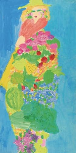 Affiche Walasse Ting Fruit Beautiful Girl toile abstraite 50x100cm