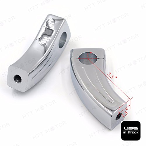Httmt Xh6014-001-1 Inch- Chrome Handlebar Risers Compatible With Kawasaki Vulcan 800 900 1500 1600 1700 2000 Classic 1 Inch #TOP4
