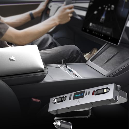Hub USB Tesla Model 3 Highland chargeur rapide pour éviter les câbles emmêlés