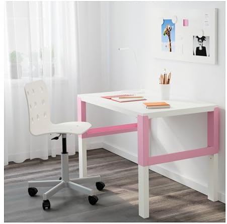 Ikea Desk in a room setting with a chair