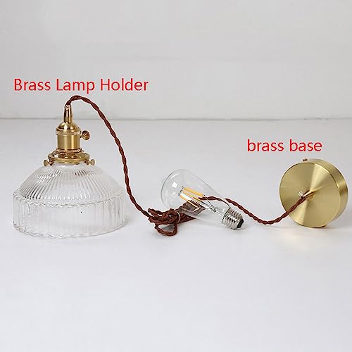 Candelabros de vidrio para colgar e iluminación ajustable E26 7