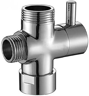 ENKI D01 Shower Diverter Valve Chrome for Rigid Riser Handset Hose 3/4" Exposed