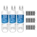 Waterdrop EDR1RXD1 Refrigerator Water Filter Replacement for Everydrop® Filter 1, W10295370A and Air Filter Replacement for Whirlpool® W10311524, FreshFlow AIR 1, 3 Combo