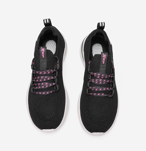 Image of XTEP Sports Running Lightweight Casual Shoes for Women Lace Up Walking Breathable Soft Athletic Sneakers