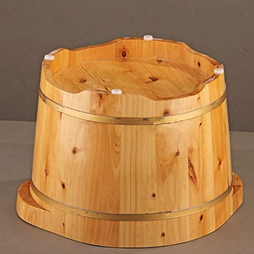 Masajeador de pies tipo cubeta de madera miniatura 4