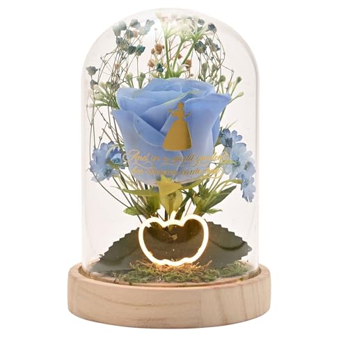 Cendrillon Disney sous cloche avec néon pastel finition premium