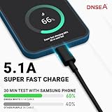 Galaxy S25/S25 Plus/S25 Ultra/S24 Fe/S23/S23 Plus/S23 Ultra/S24/S24 Ultra/S24 Plus/S22/S22 Plus/S21/S20 FE USB C Fast Charger Cable 1M High Speed Charging Cable Data Transfer for Samsung Galaxy S23 FE - Image 2