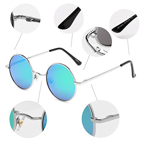 Image of Vintage Small Round Polarized Hippie Sunglasses for Men Women Circle Sun Glasses NP1002