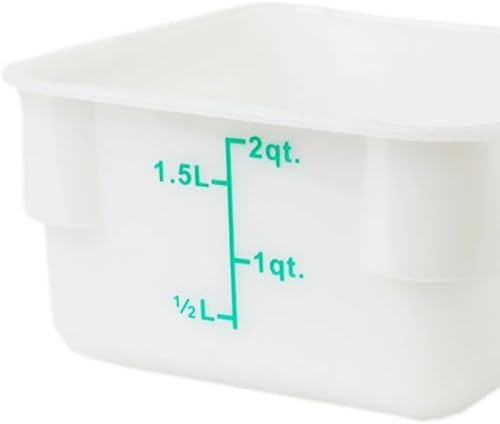 Vista 34 de Tapa cuadrada de plástico verde para contenedores cuadrados de 2 y 4 cuartos de galón. Contenedor cuadrado de almacenamiento de alimentos, 1 pieza