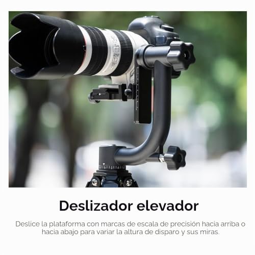 Miniatura 8 de K F Concept Cabeza De Trípode Panorámica,360 Cabezal Trípode Metálico Profesional Con Placa De Liberación Rápida 1 4 Y Nivel De Burbuja, Carga De 20kg Para Cámara Dslr
