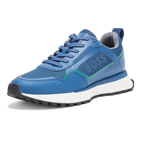Image of BOSS Men's Big Logo Mesh Mix Lace Up Sneaker