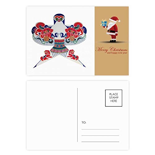 Cartes postales culture chinoise cadeau motif Père Noël original